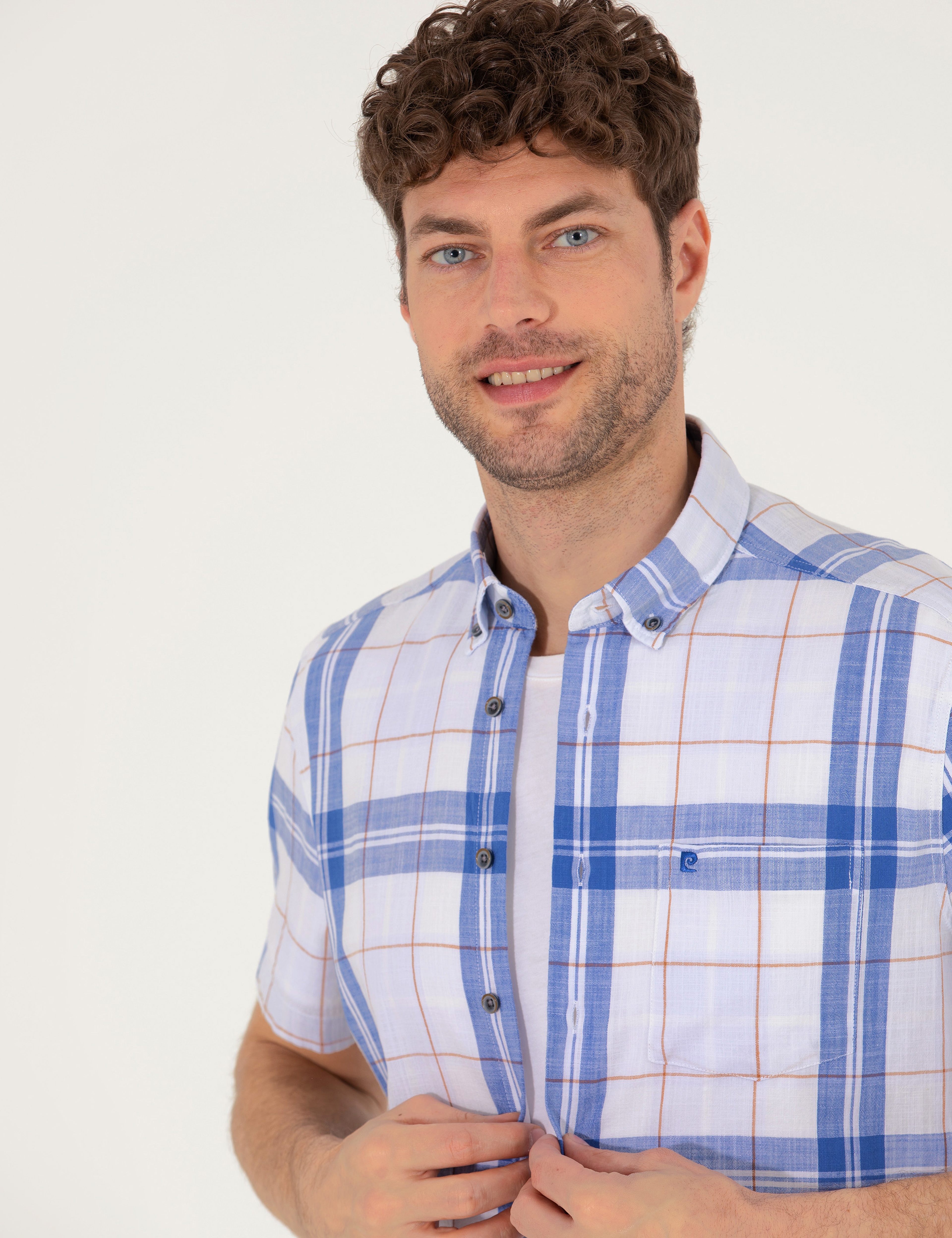 Saks Regular Fit Kısa Kollu Gömlek - Image 3