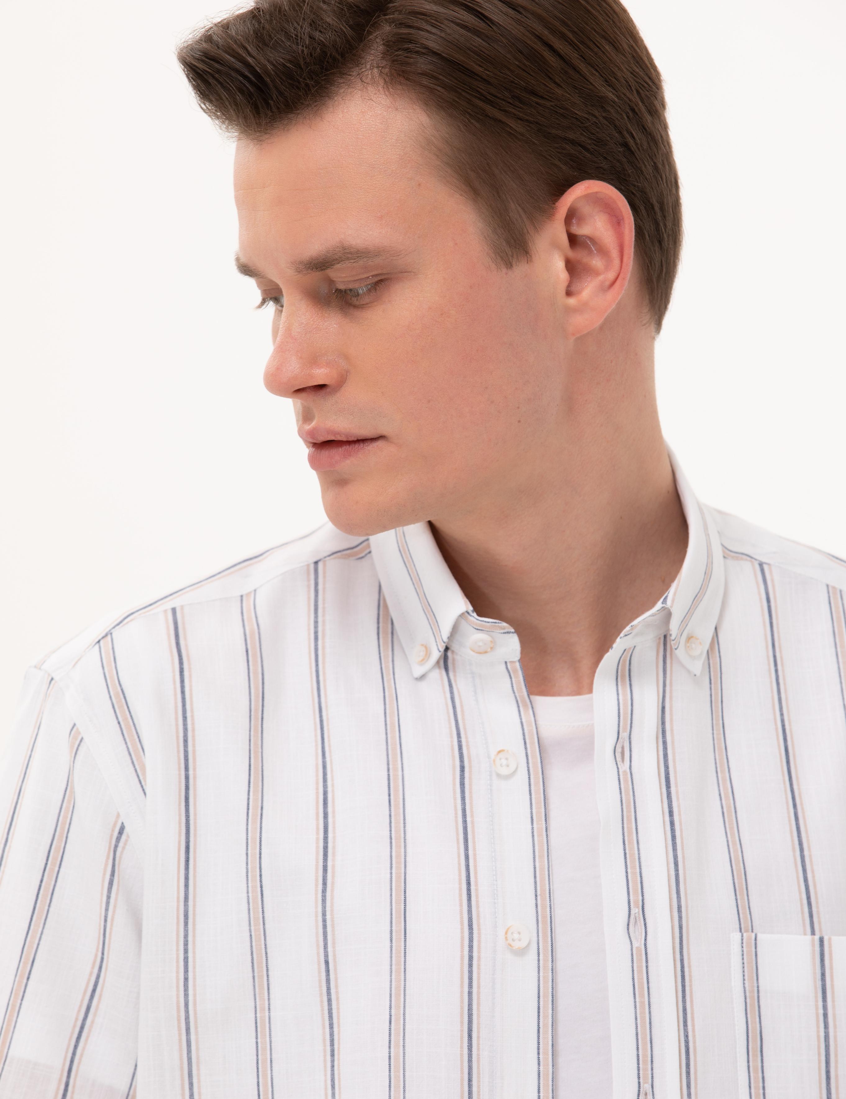 Lacivert Comfort Fit Kısa Kollu Gömlek