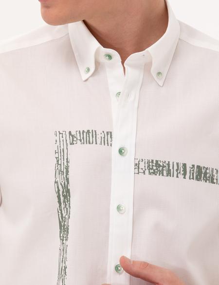 Haki Regular Fit Uzun Kollu Gömlek - 50265593014