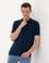 Lacivert Regular Fit Polo Yaka Merserize Tişört