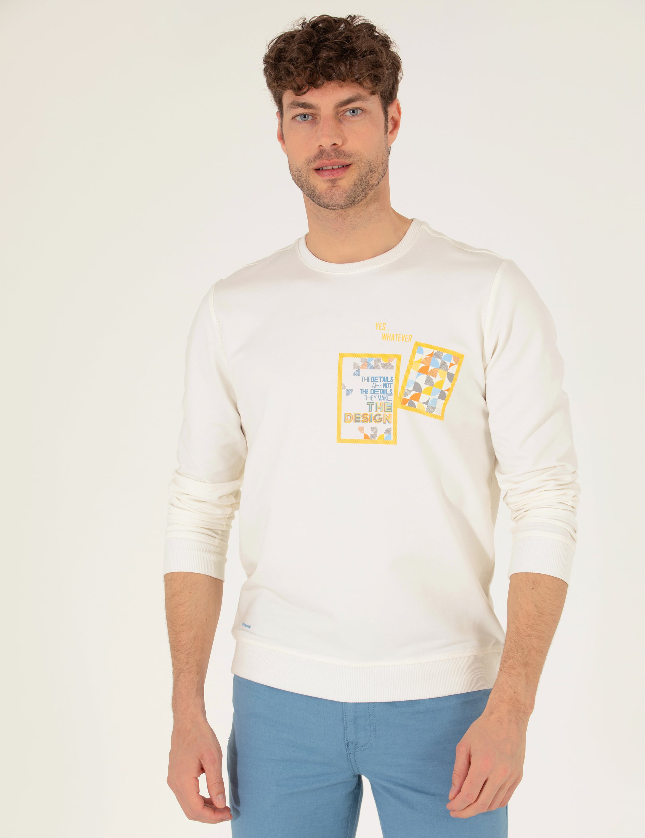 Pierre Cardin Ekru Sweatshirt görsel 2