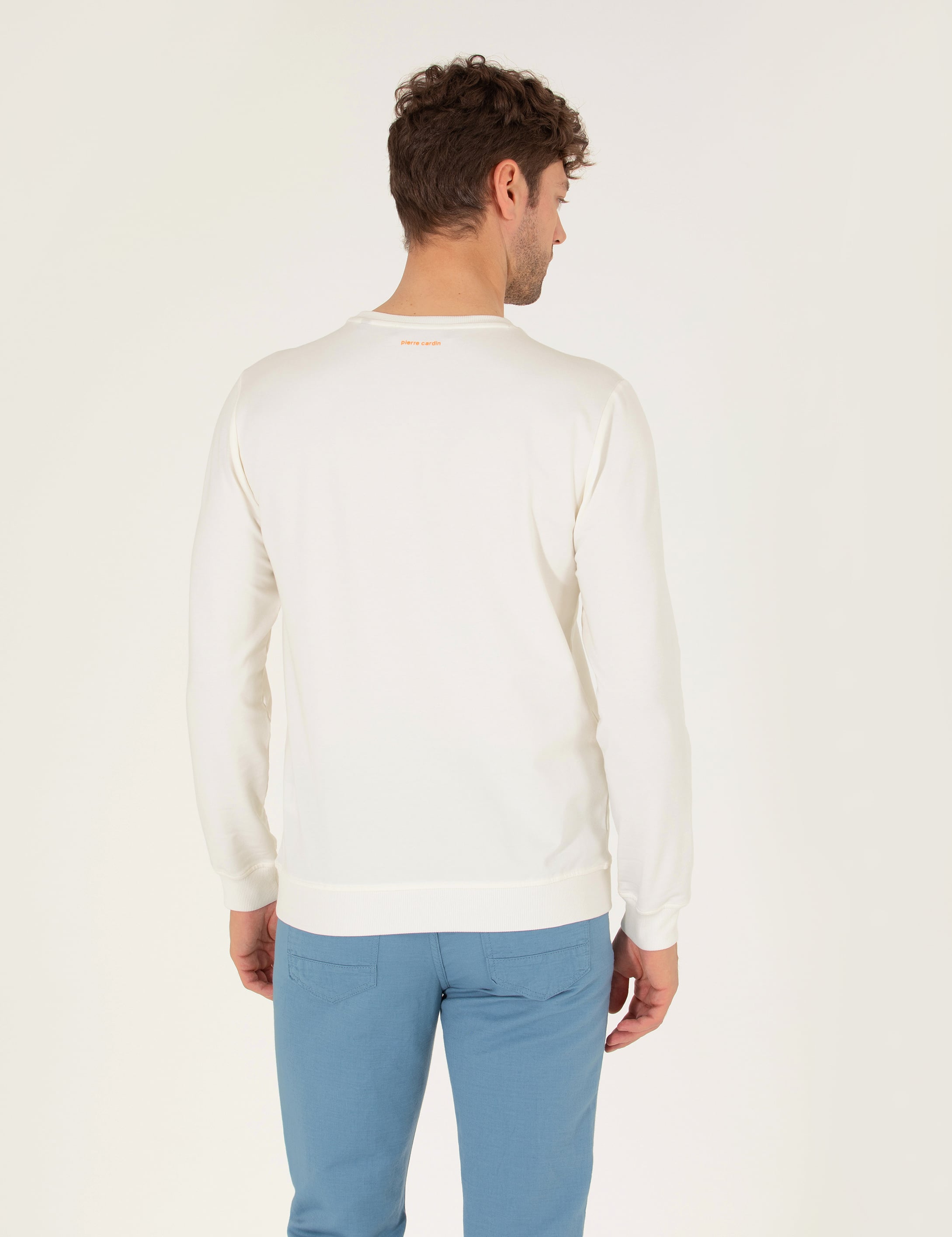 Pierre Cardin Ekru Sweatshirt görsel 5