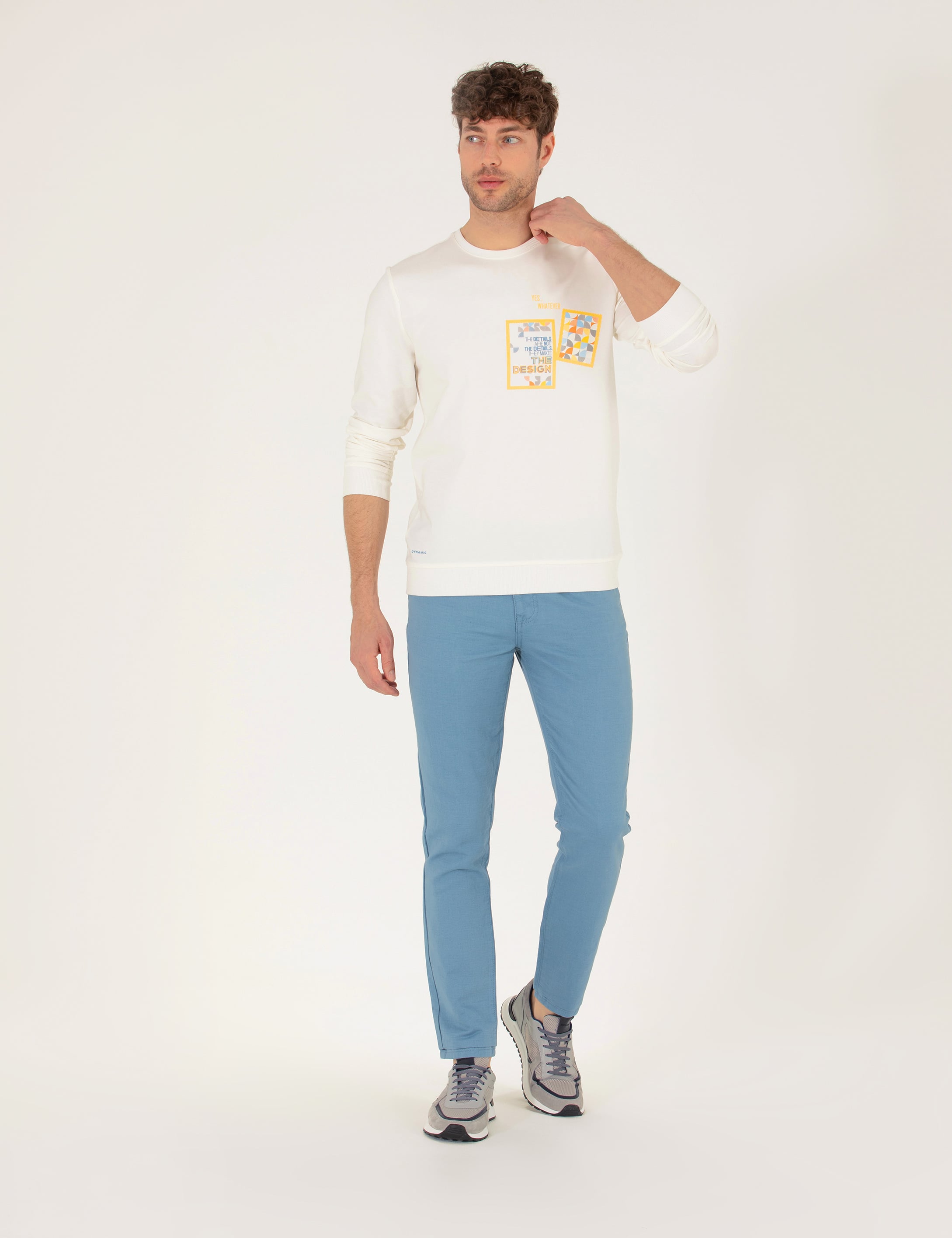 Pierre Cardin Ekru Sweatshirt görsel 4