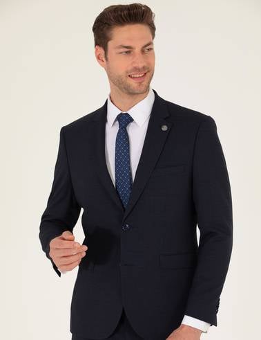 Lacivert Slim Fit Takım Elbise