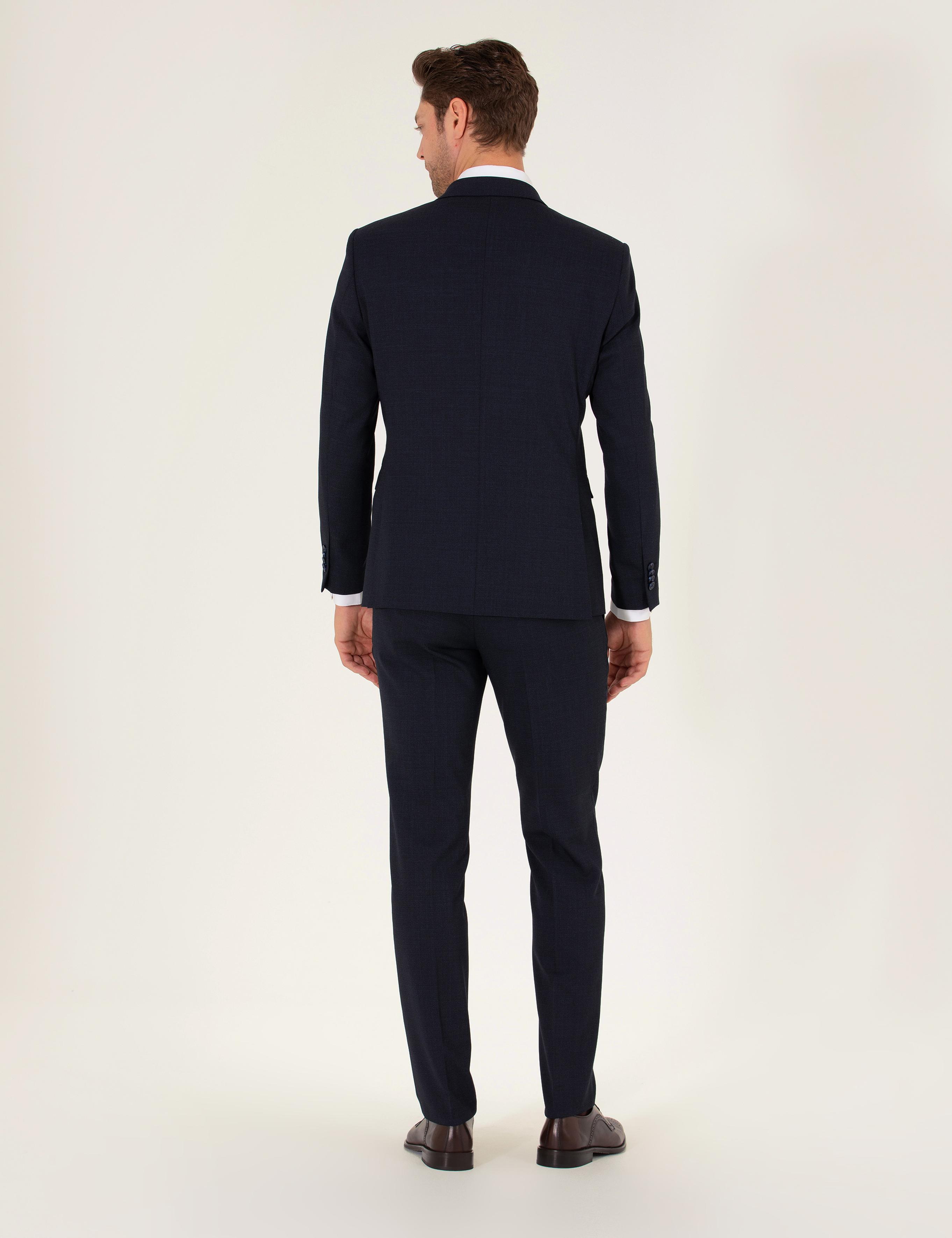 Lacivert Slim Fit Takım Elbise