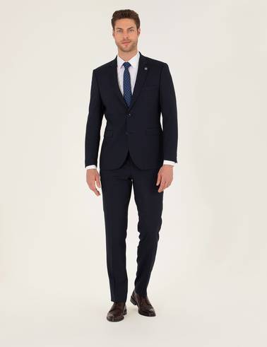 Lacivert Slim Fit Takım Elbise