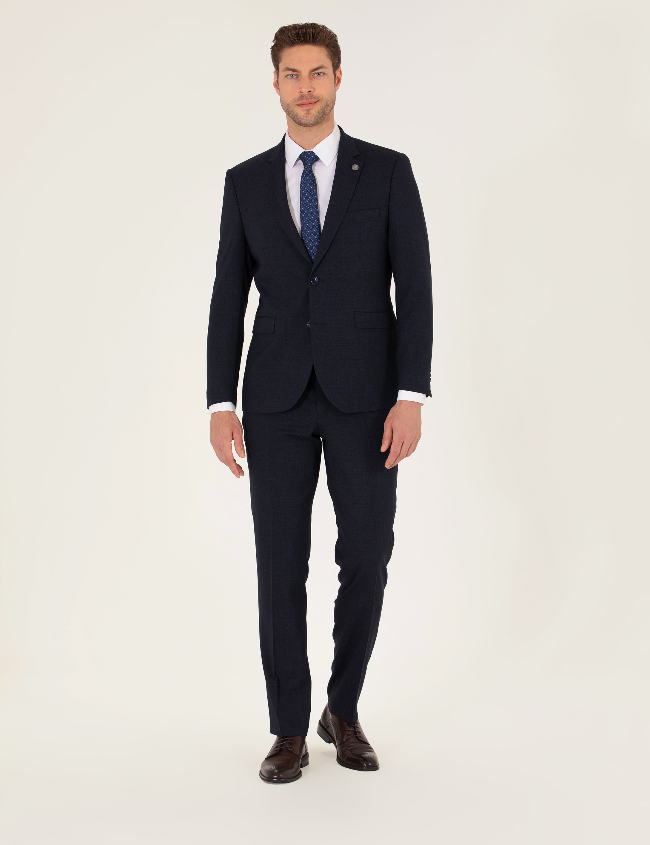 Lacivert Slim Fit Takım Elbise