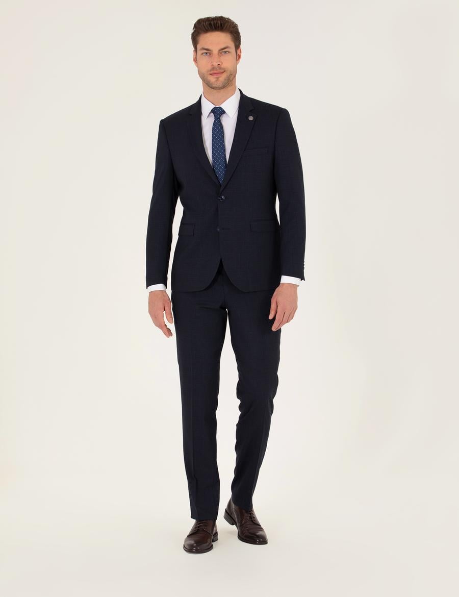 Lacivert Slim Fit Takım Elbise