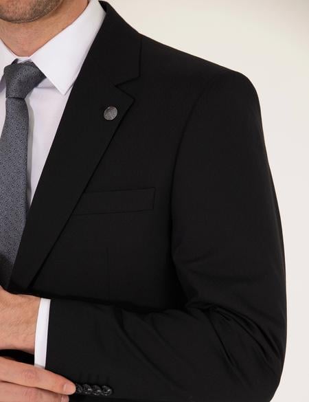 Siyah Slim Fit Takım Elbise - 50265936080