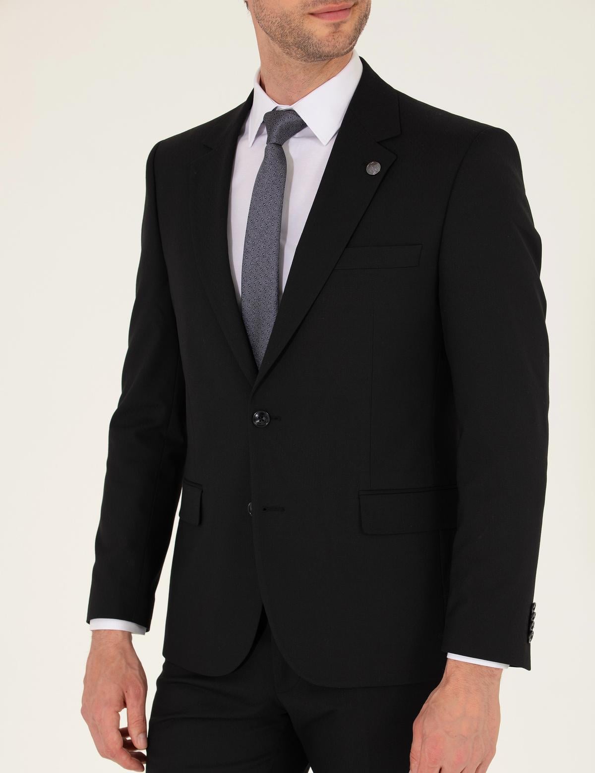 Siyah Slim Fit Takım Elbise - 50265936080