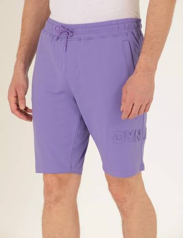 Lila Slim Fit Örme Şort