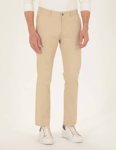 Bej Regular Fit Kanvas Pantolon