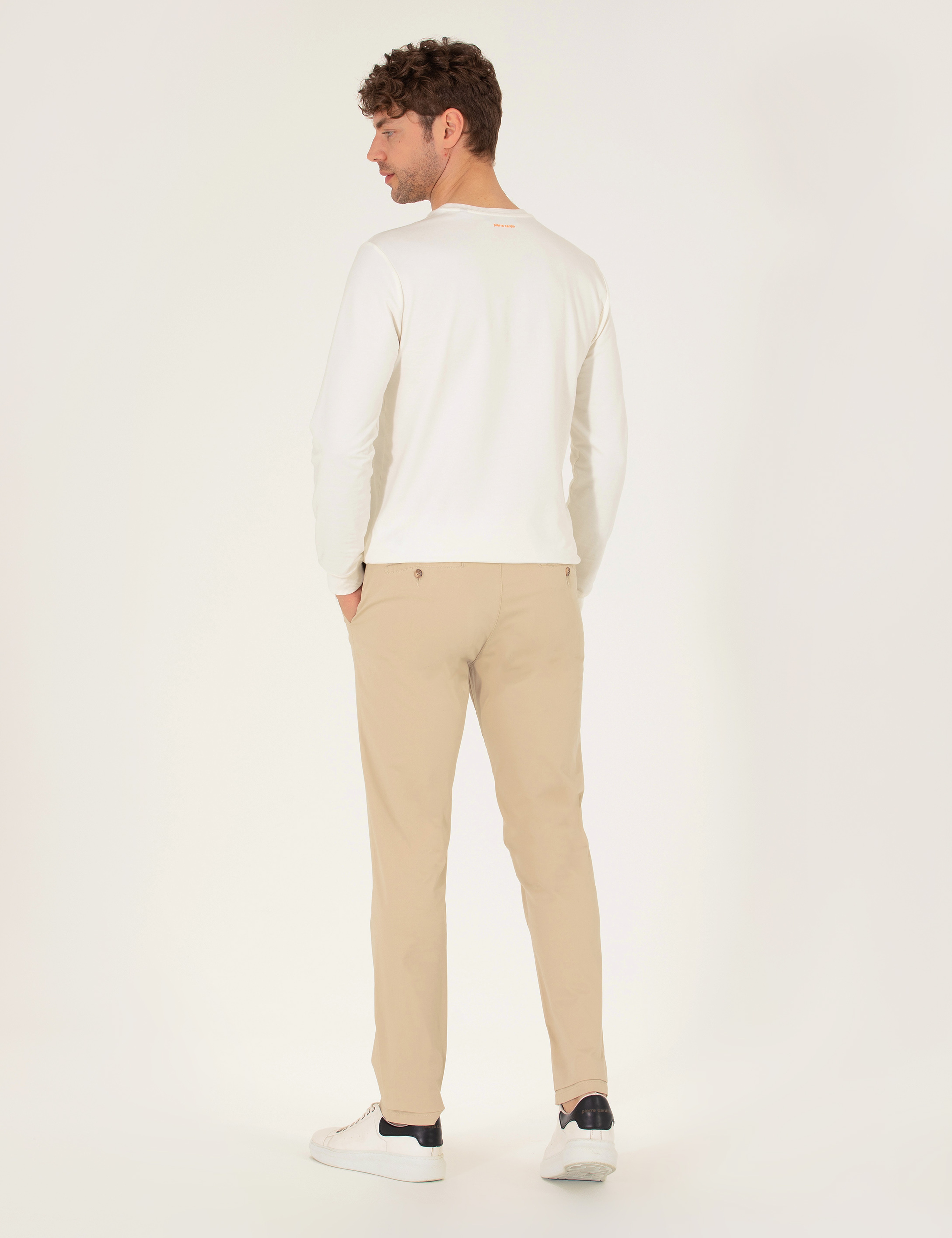 Camel Regular Fit Basic Kanvas Pantolon - Image 4