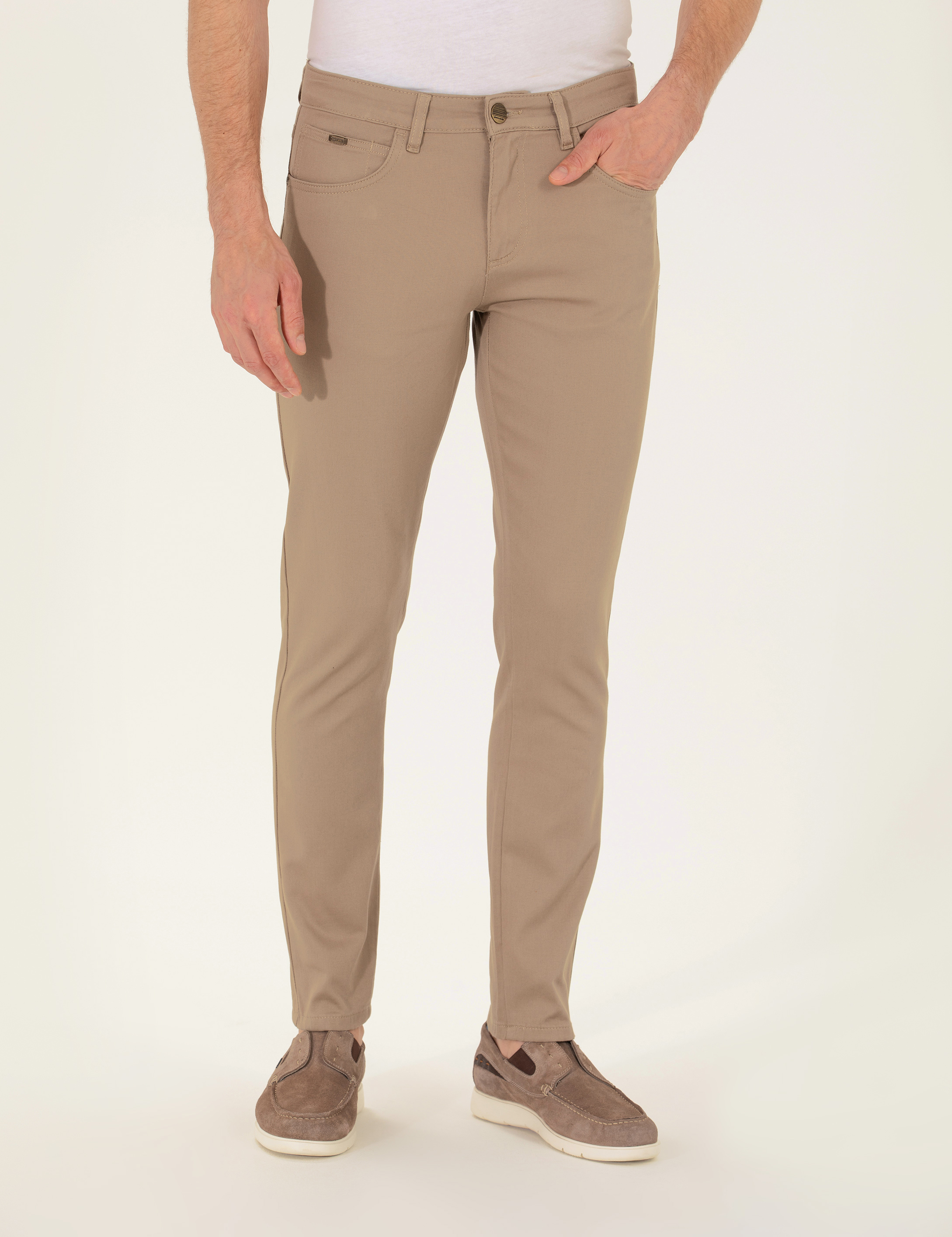 Kum Slim Fit 5 Cep Chino Pantolon - Image 2