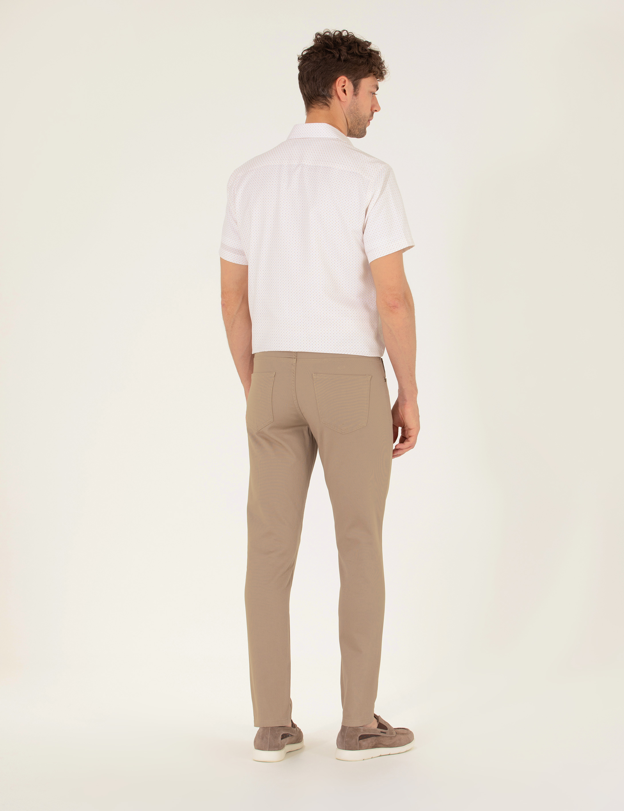 Kum Slim Fit 5 Cep Chino Pantolon - Image 4