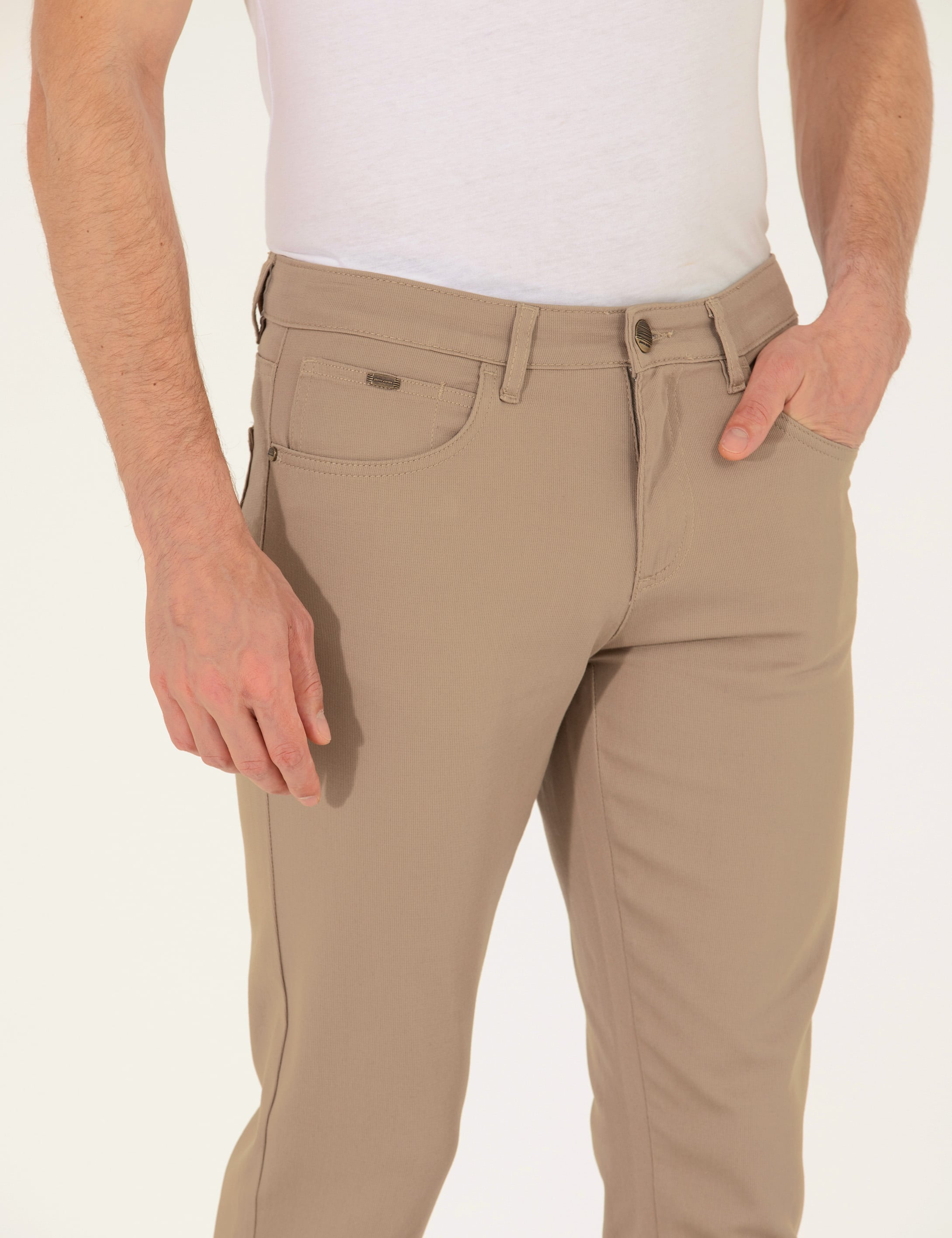 Kum Slim Fit 5 Cep Chino Pantolon - Image 6