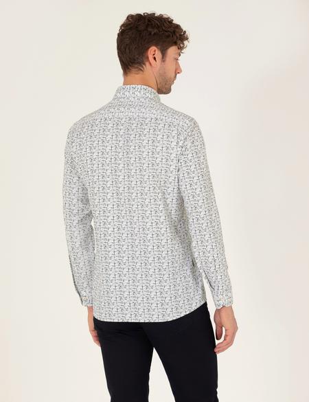 Haki Slim Fit Uzun Kollu Gömlek - 50272323017