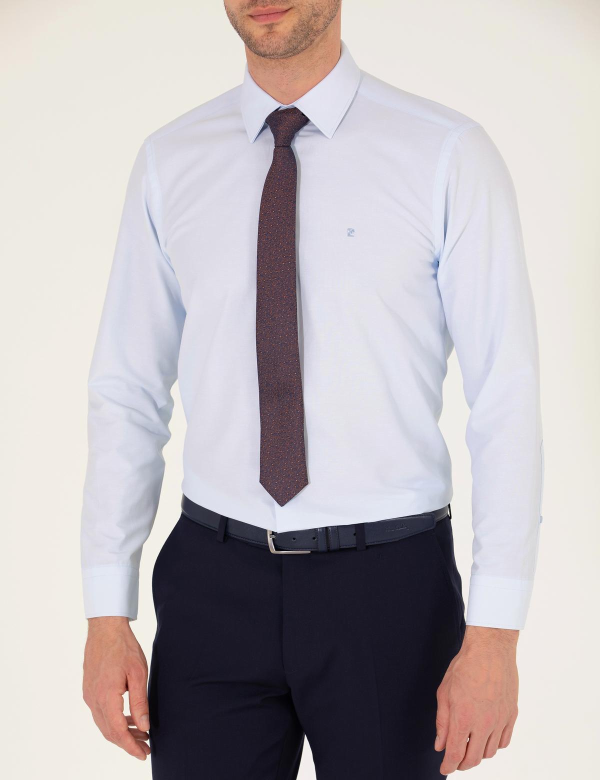 Açık Mavi Regular Fit Uzun Kollu Klasik Gömlek - 50275811007