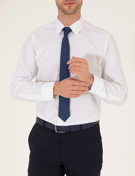 Beyaz Regular Fit Uzun Kollu Klasik Gömlek - 50275811015