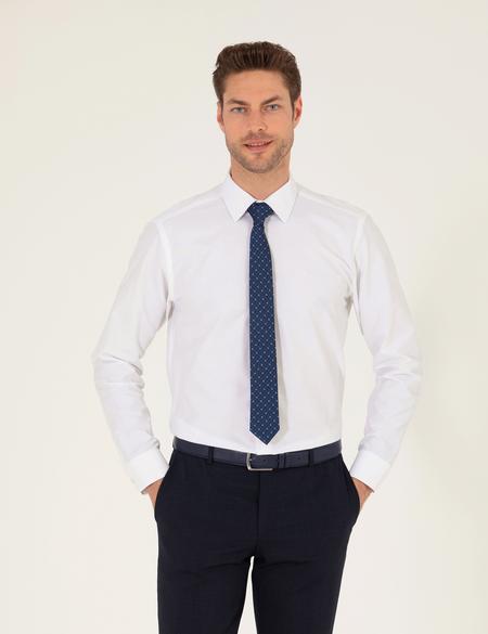 Beyaz Regular Fit Uzun Kollu Klasik Gömlek - 50275811015