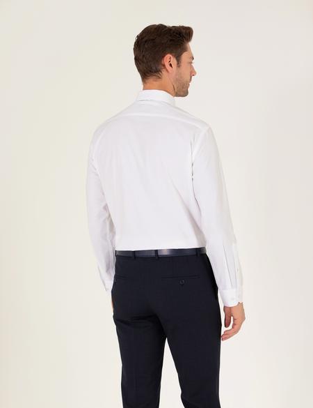 Beyaz Regular Fit Uzun Kollu Klasik Gömlek - 50275811015