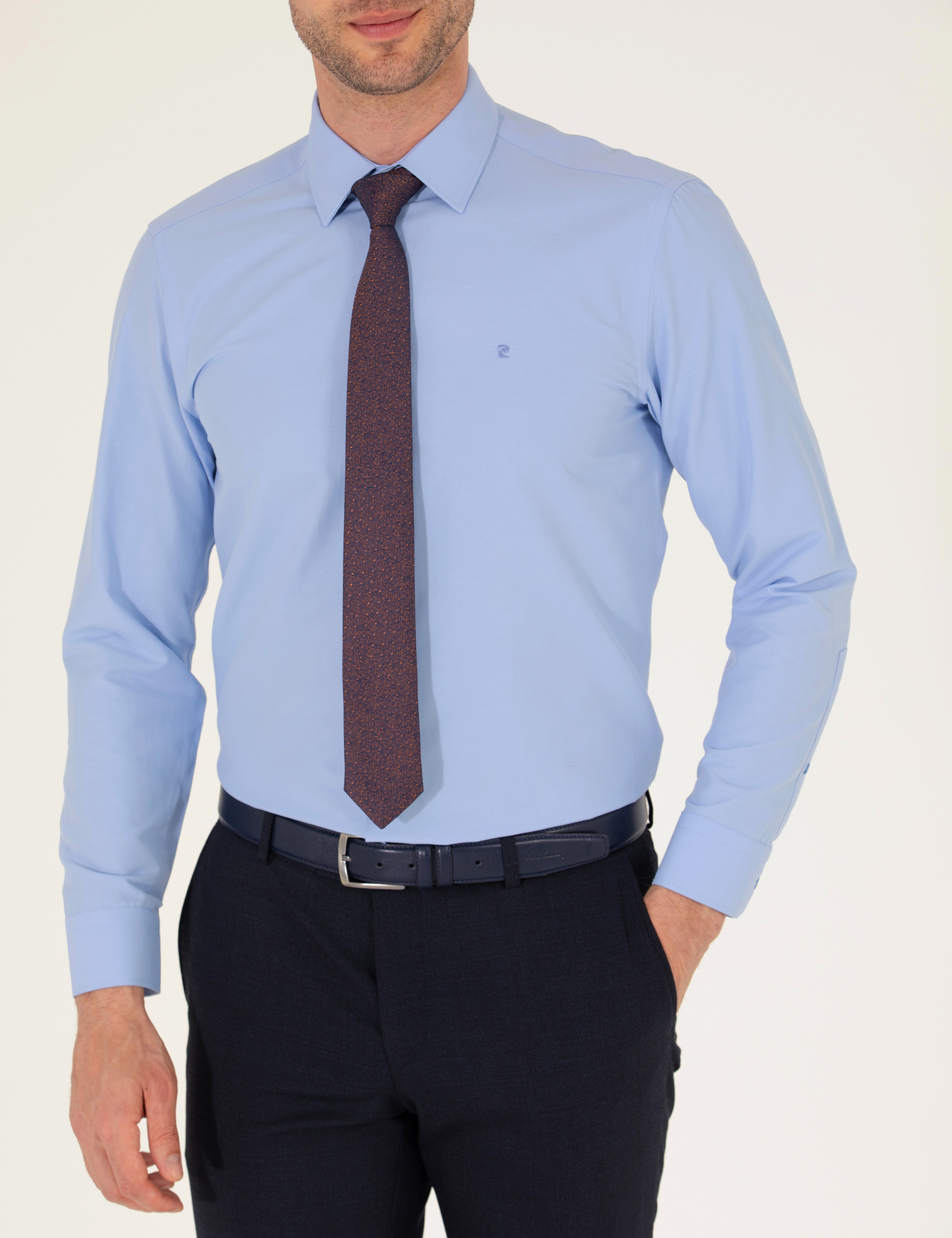 Mavi Regular Fit Uzun Kollu Klasik Gömlek - Image 6