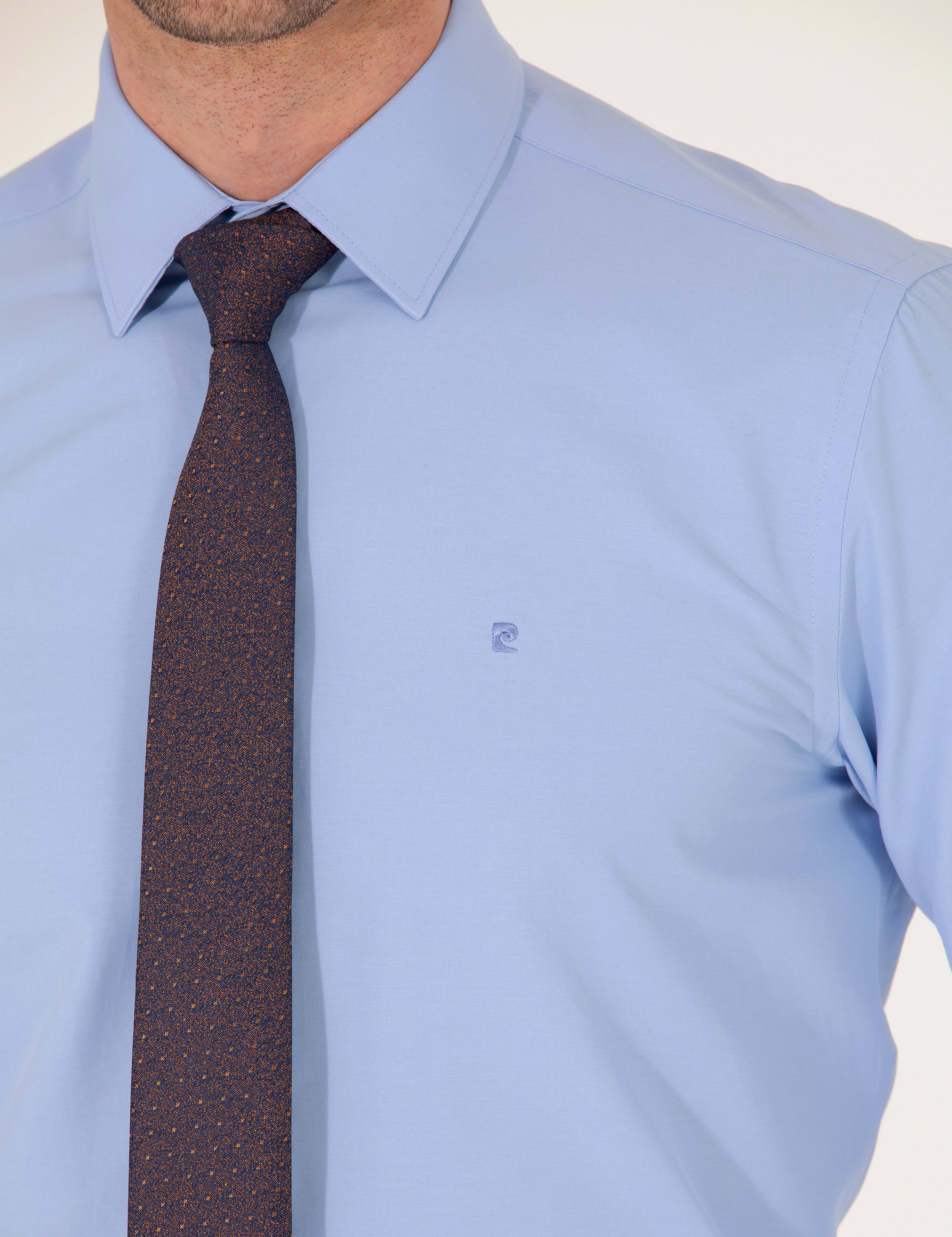 Mavi Regular Fit Uzun Kollu Klasik Gömlek - Image 7