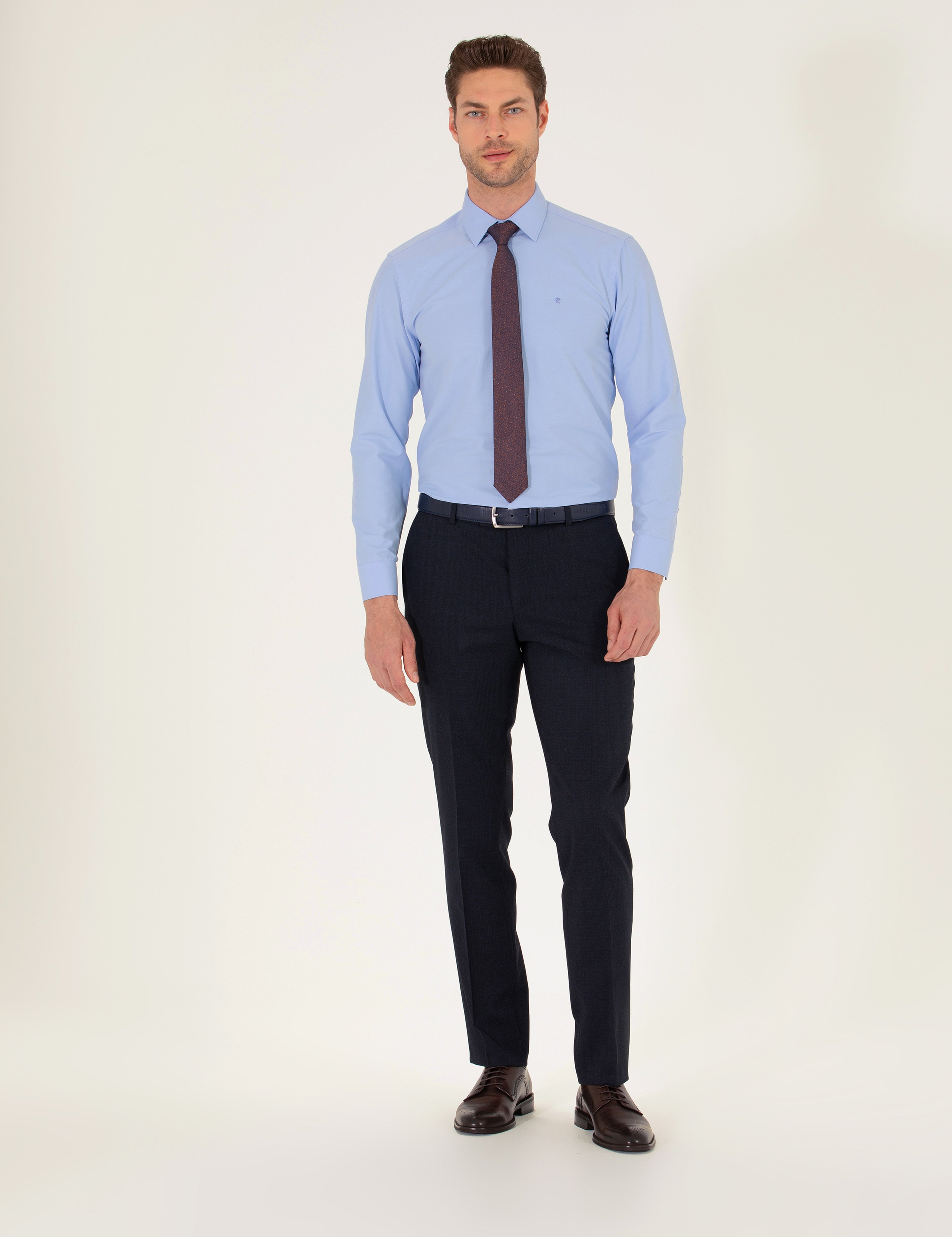 Mavi Regular Fit Uzun Kollu Klasik Gömlek - Image 4
