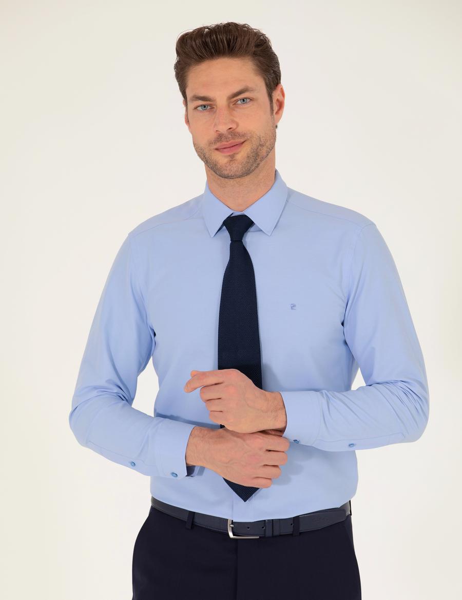 Mavi Slim Fit Uzun Kollu Klasik Gömlek