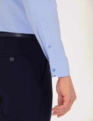 Mavi Slim Fit Uzun Kollu Klasik Gömlek