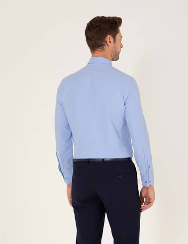 Mavi Slim Fit Uzun Kollu Klasik Gömlek