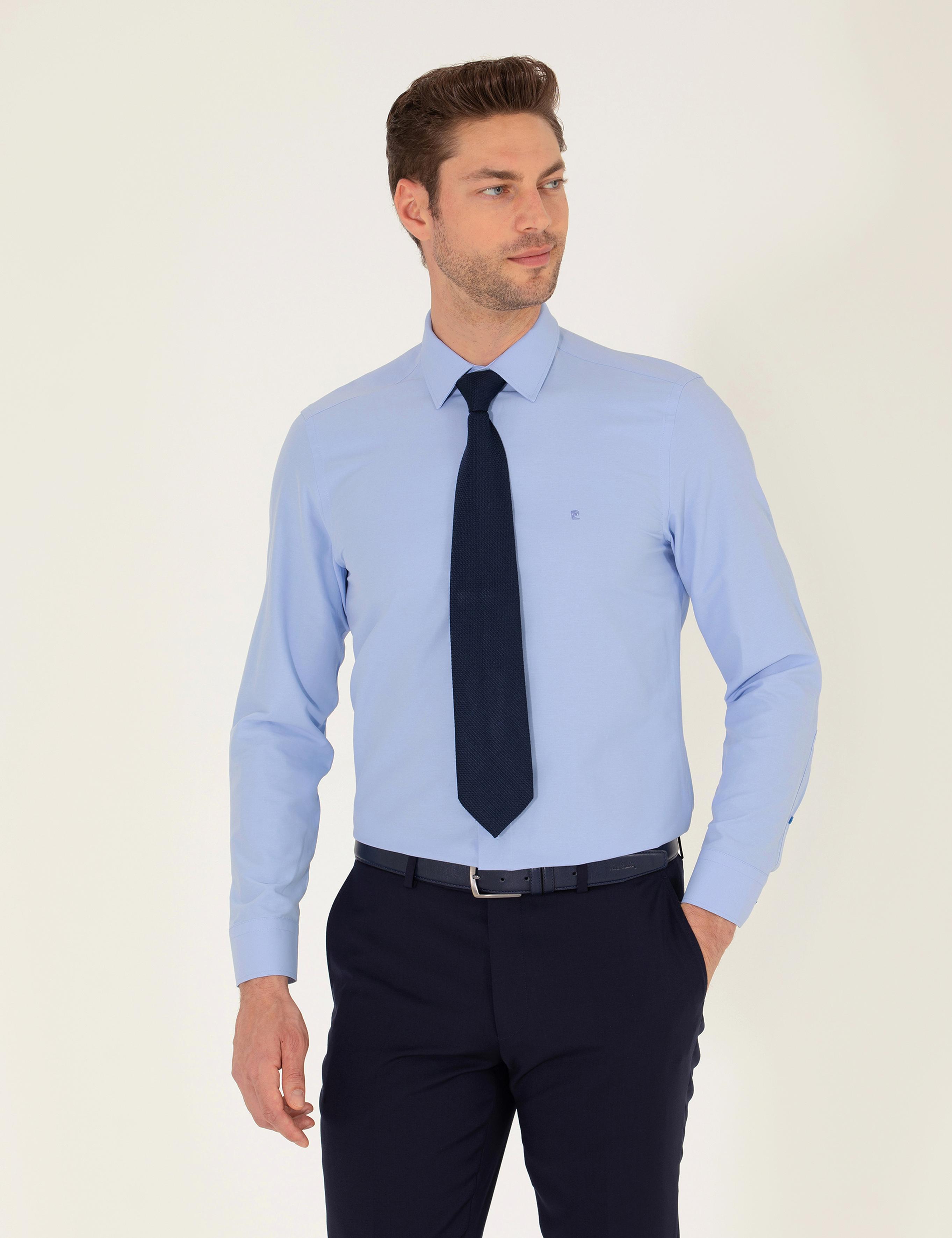 Mavi Slim Fit Uzun Kollu Klasik Gömlek