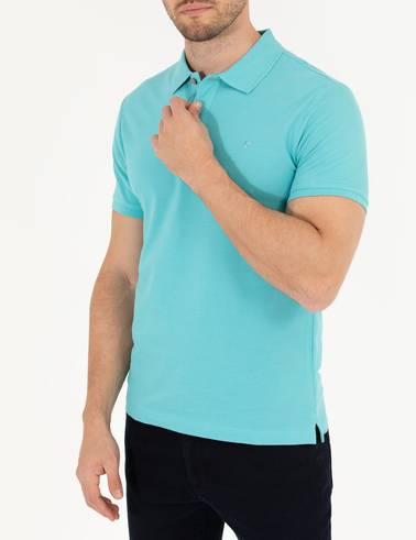 Mavi Slim Fit Polo Yaka Basic Tişört