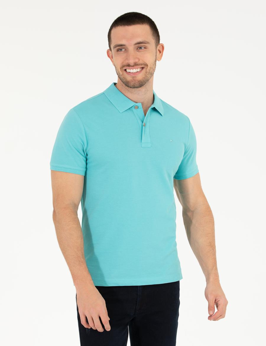 Mavi Slim Fit Polo Yaka Basic Tişört