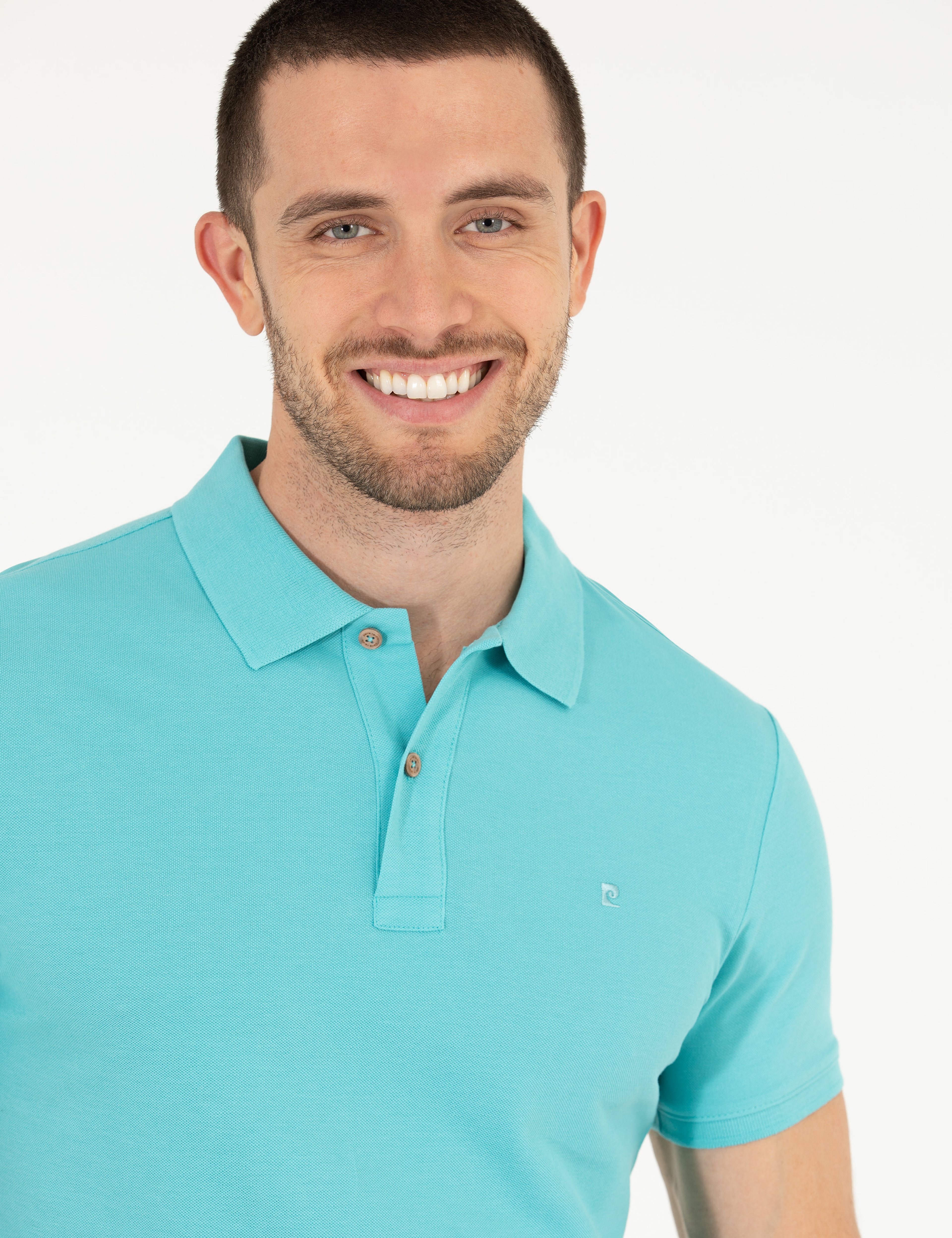 Mavi Slim Fit Polo Yaka Basic Tişört