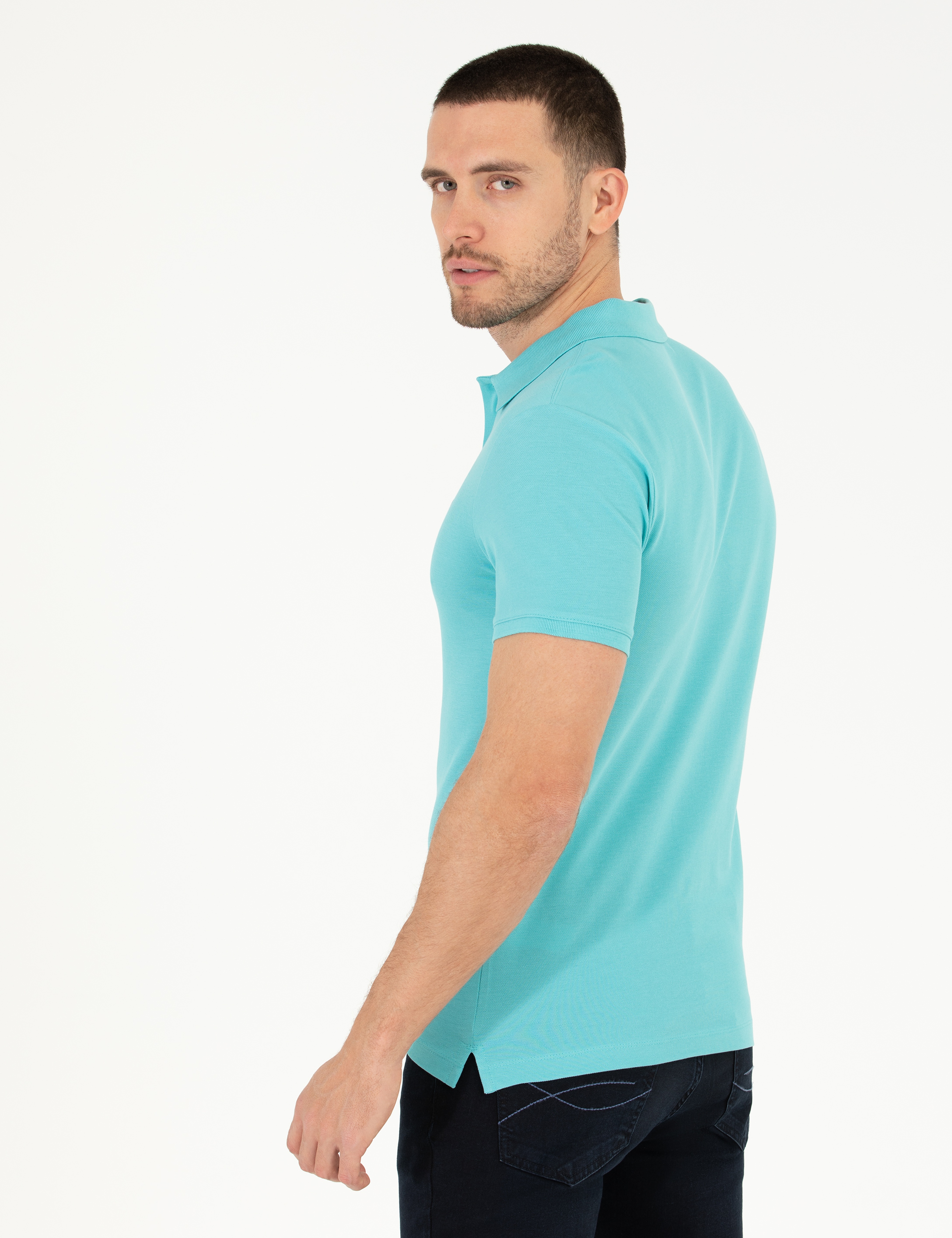 Mavi Slim Fit Polo Yaka Basic Tişört