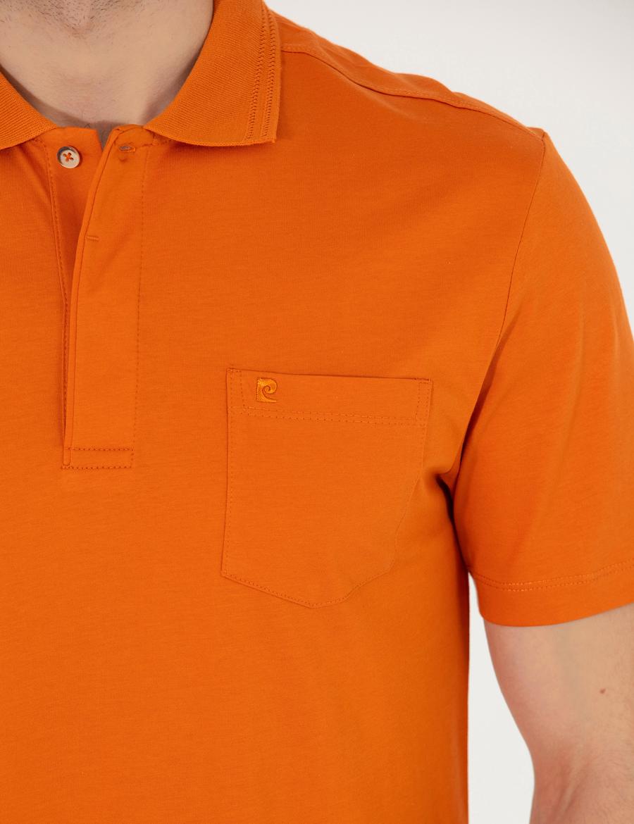 Kahverengi Regular Fit Polo Yaka Merserize Tişört