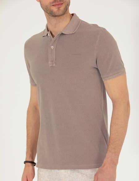Vizon Slim Fit Dokulu Polo Yaka Tişört - 50264742038
