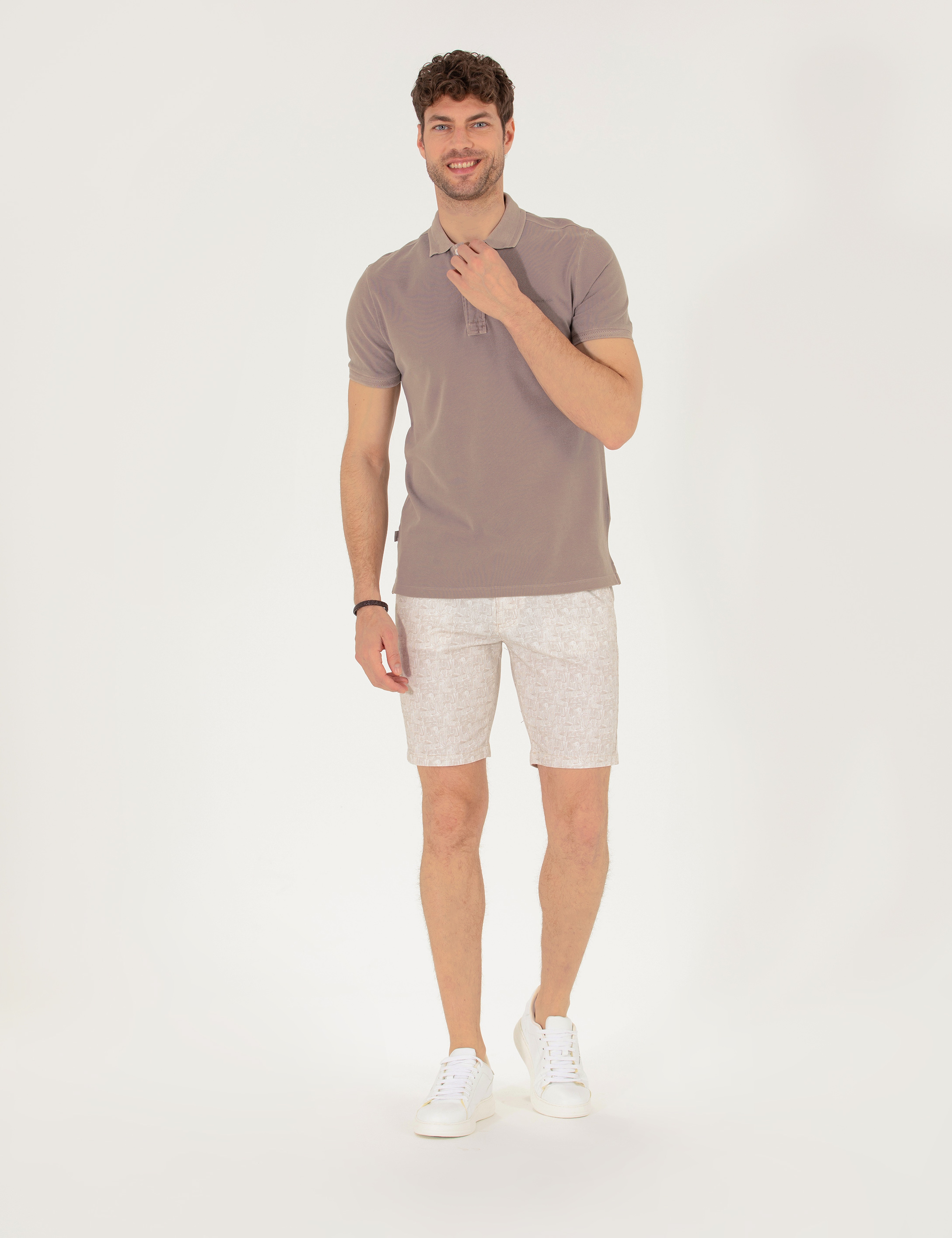 Vizon Slim Fit Dokulu Polo Yaka Tişört - Image 4