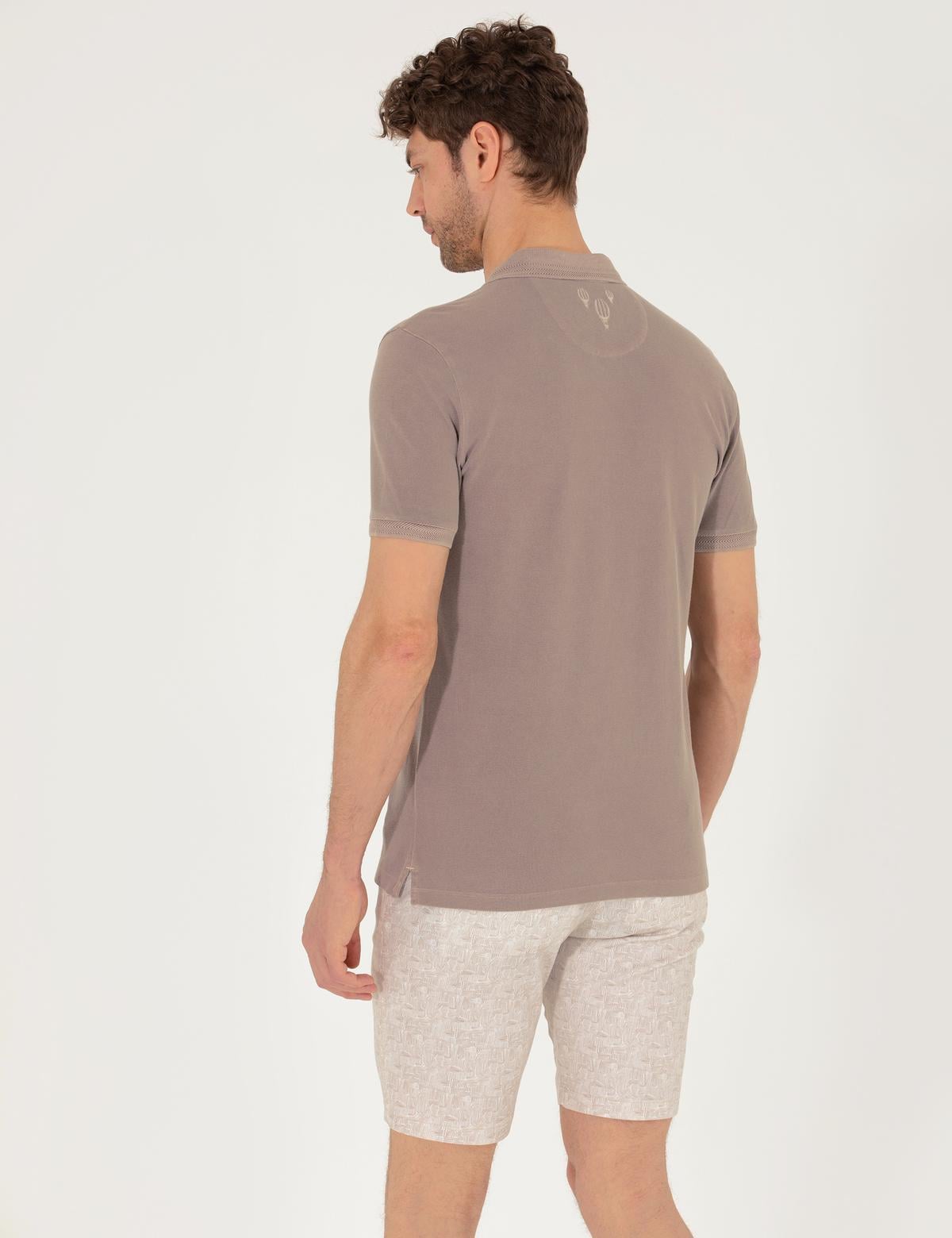 Vizon Slim Fit Dokulu Polo Yaka Tişört - 50264742038