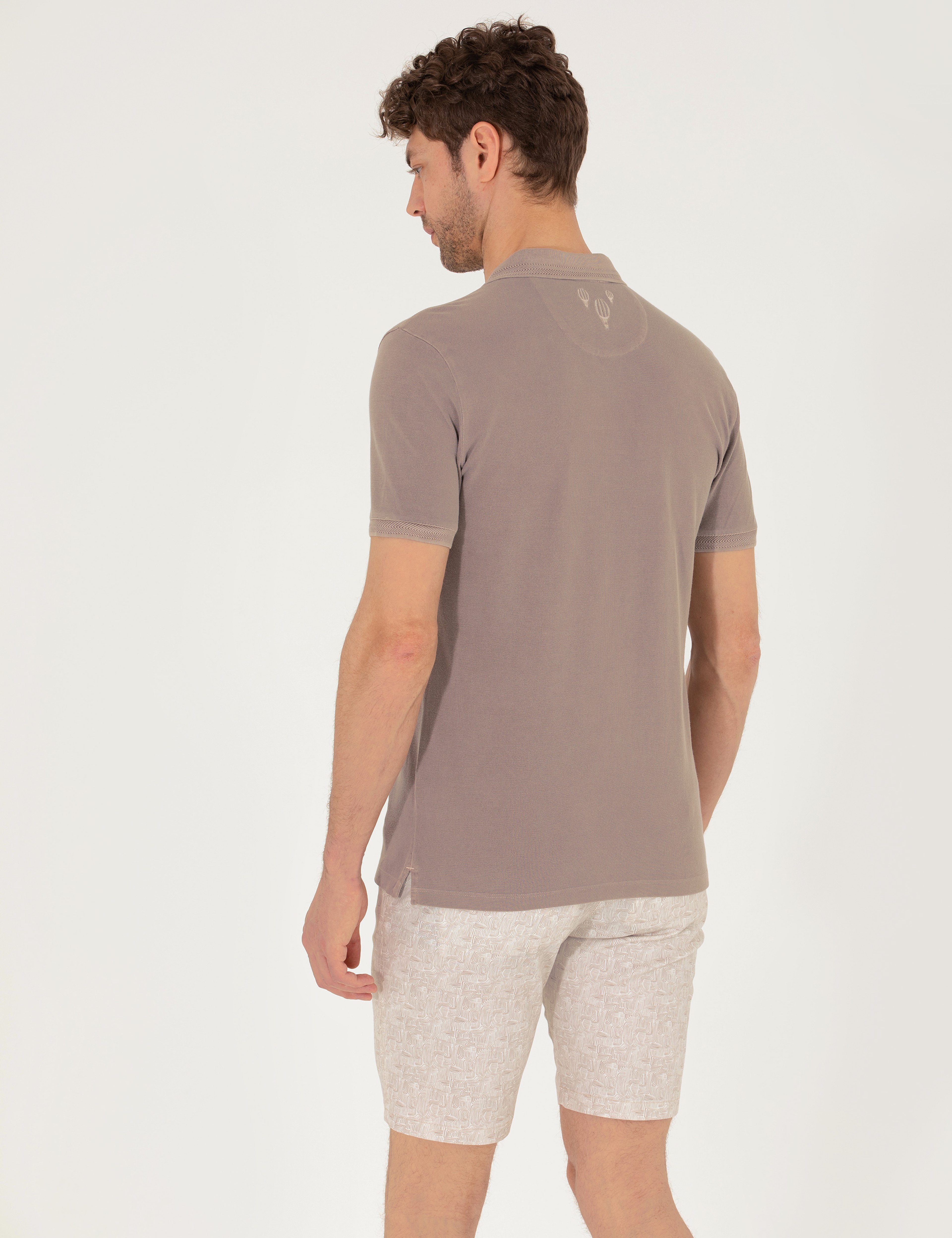 Vizon Slim Fit Dokulu Polo Yaka Tişört - Image 5