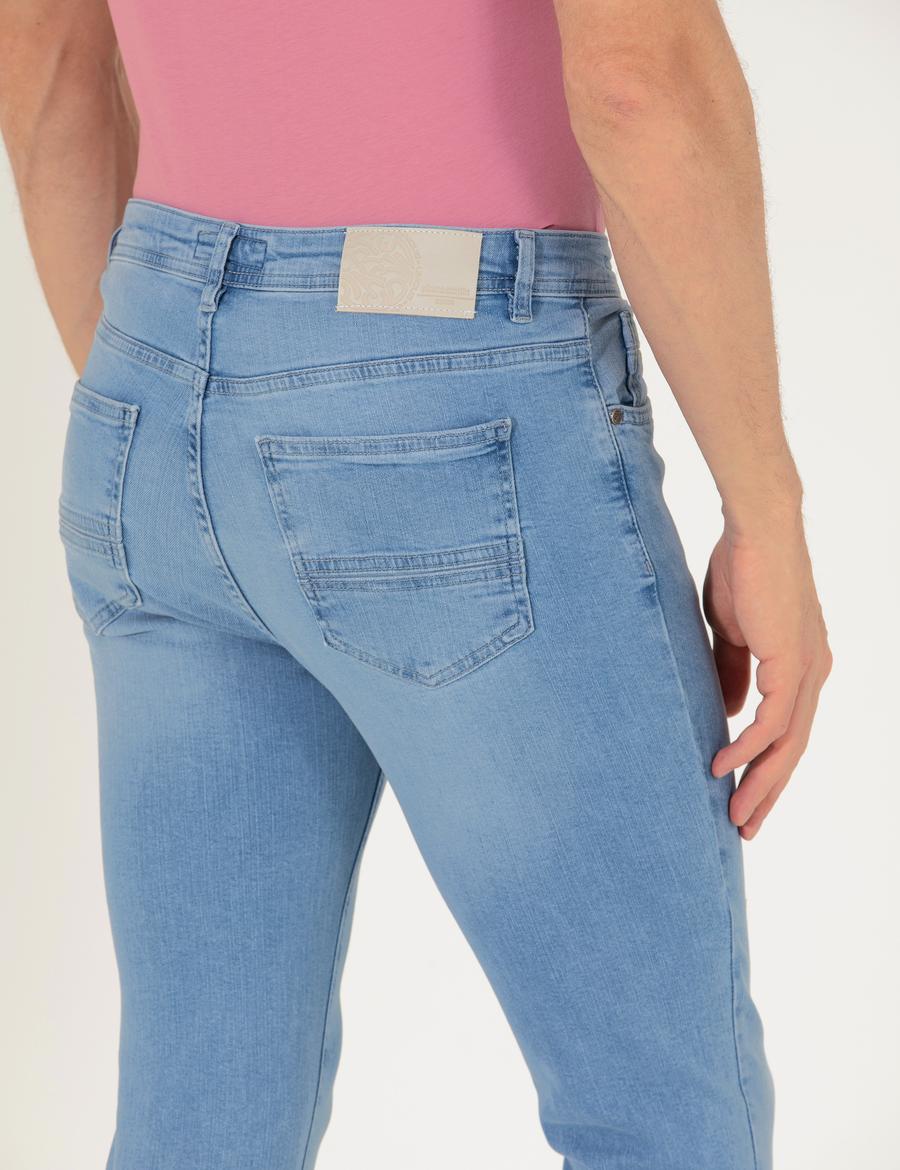Açık Mavi Slim Fit Jean Pantolon