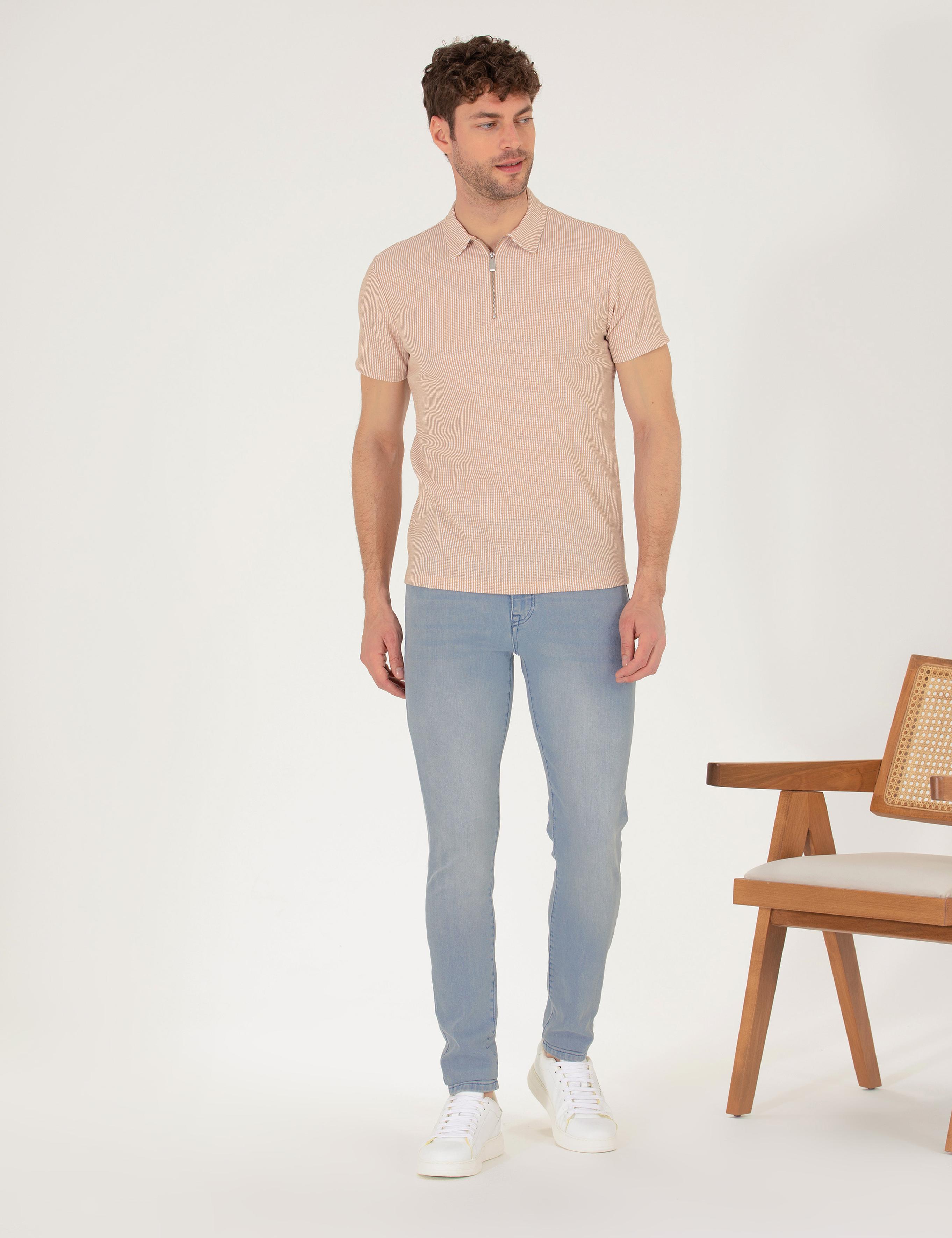 Açık Mavi Slim Fit Jean Pantolon