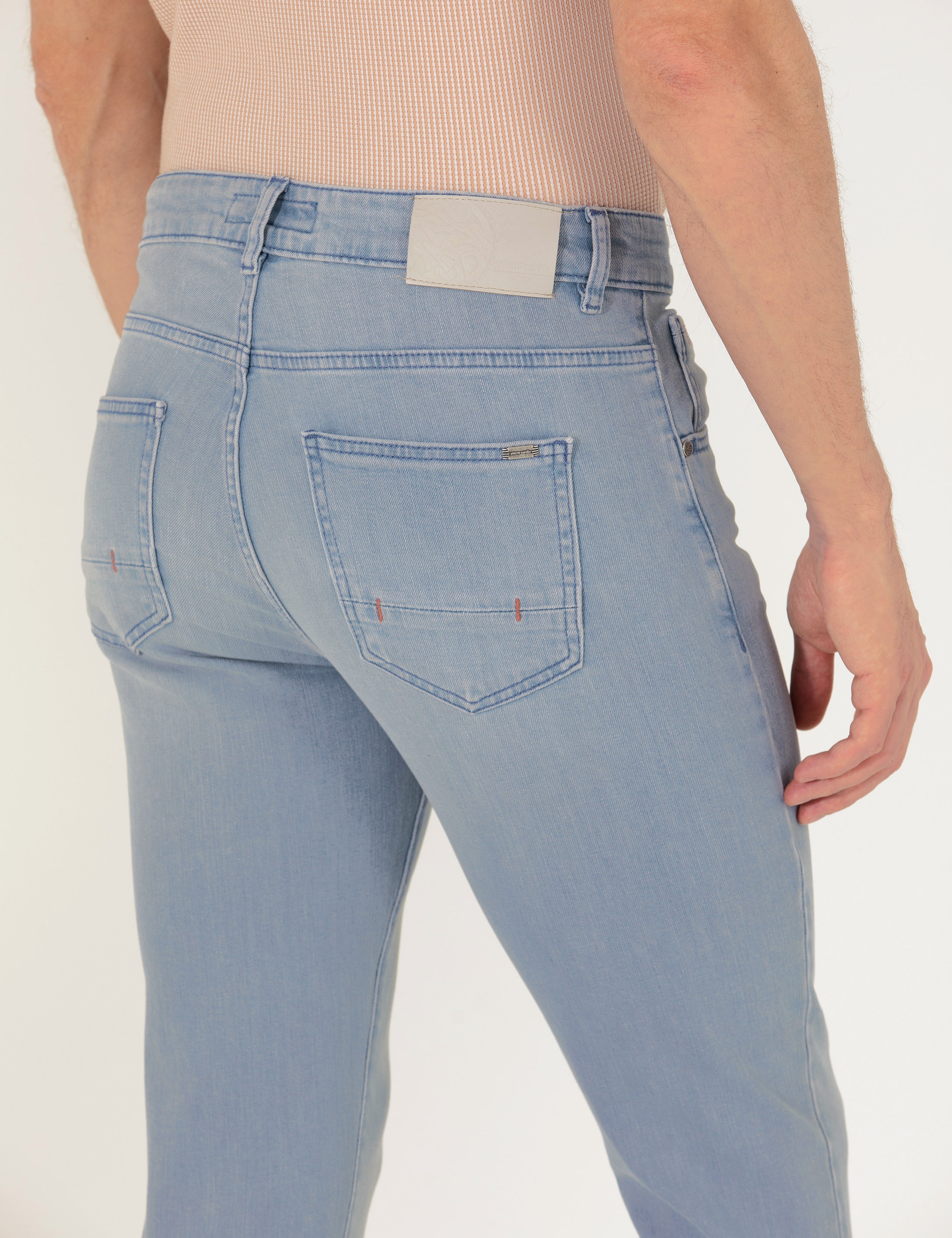 Açık Mavi Slim Fit Jean Pantolon - Image 7