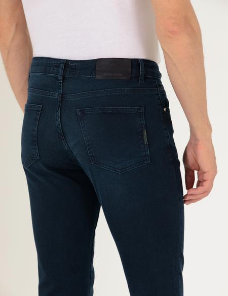 Koyu Lacivert Slim Fit Jean Pantolon - 50267818003