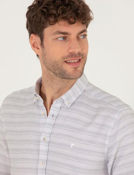 Antrasit Slim Fit Uzun Kollu Gömlek - 50267994011