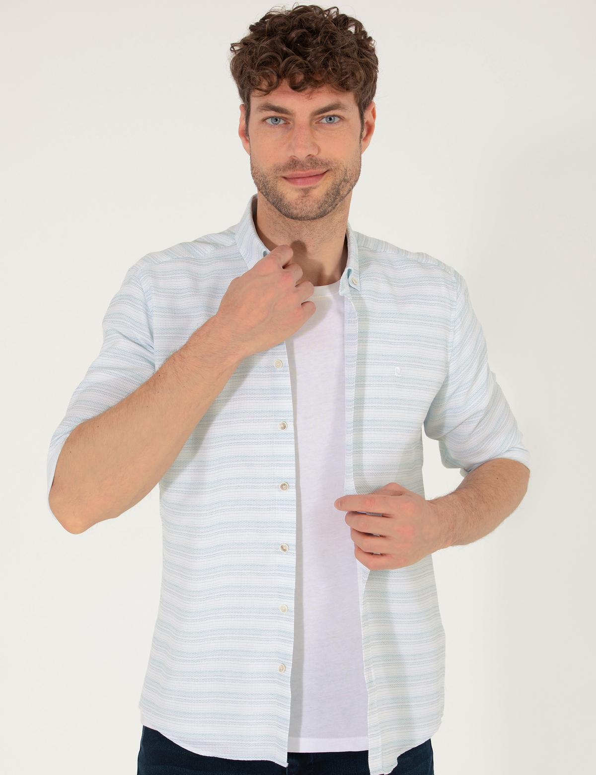 Zümrüt Slim Fit Uzun Kollu Gömlek