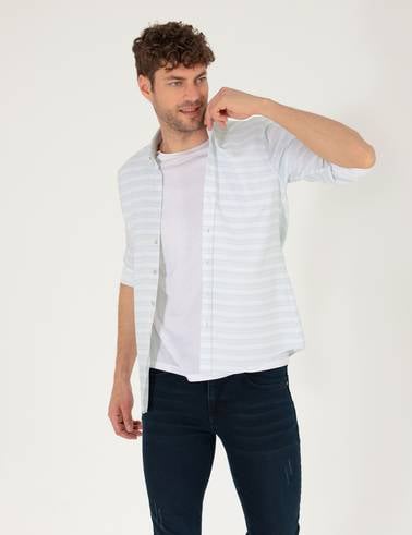 Zümrüt Slim Fit Uzun Kollu Gömlek