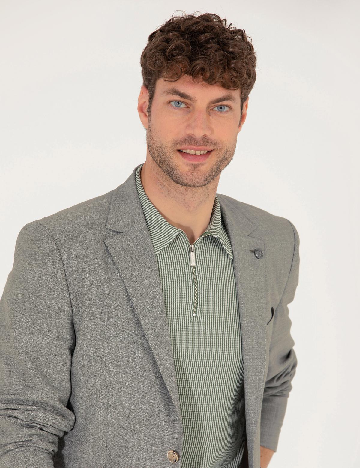 Açık Yeşil Spor Ceket - 50270609017