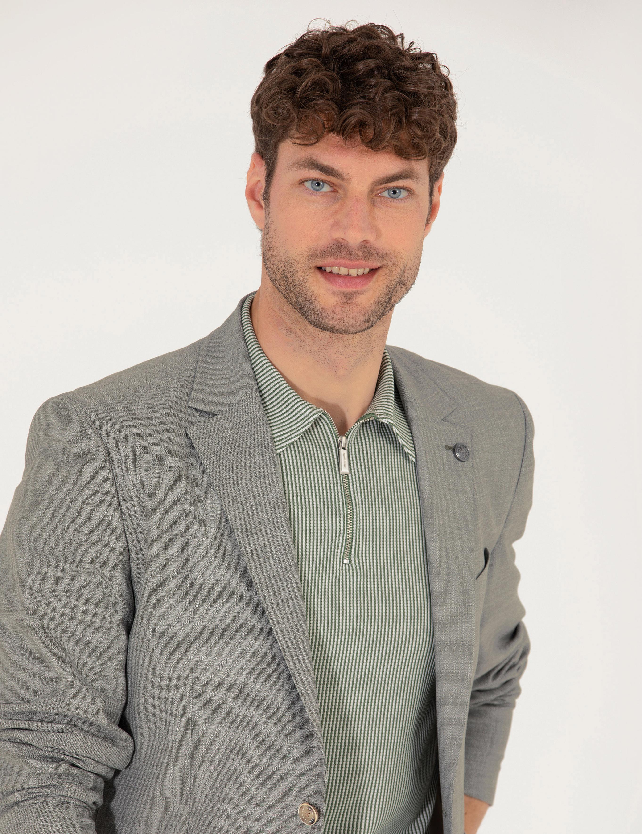 Açık Yeşil Spor Ceket